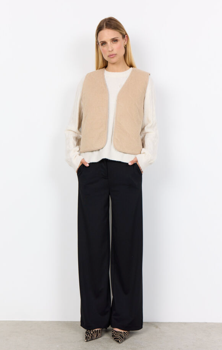 Gilet sans fermeture, matelassé en finesse Bindi