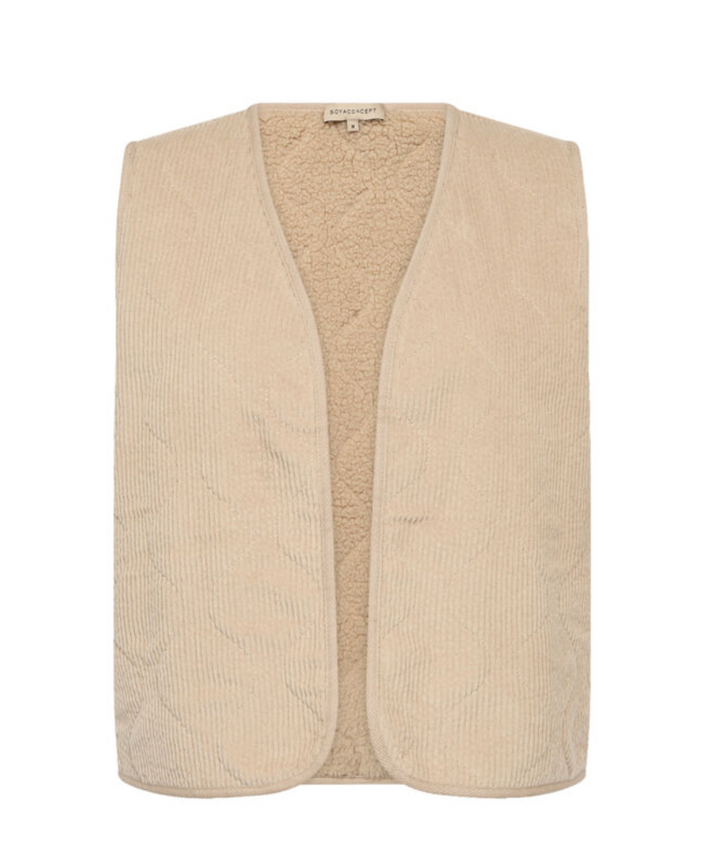 Gilet sans fermeture, matelassé en finesse Bindi