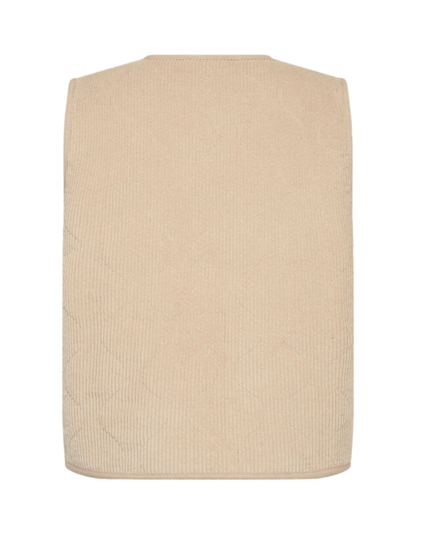 Gilet sans fermeture, matelassé en finesse Bindi