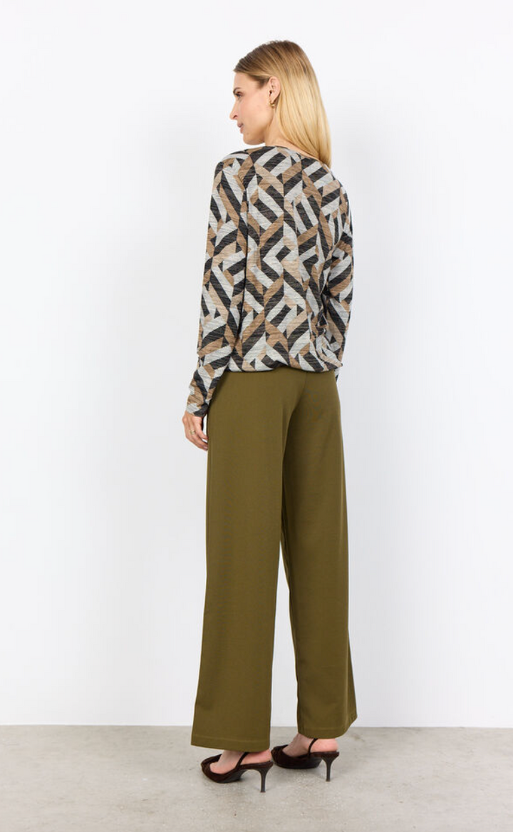 Chandail avec motifs géométriques en blocs Galina