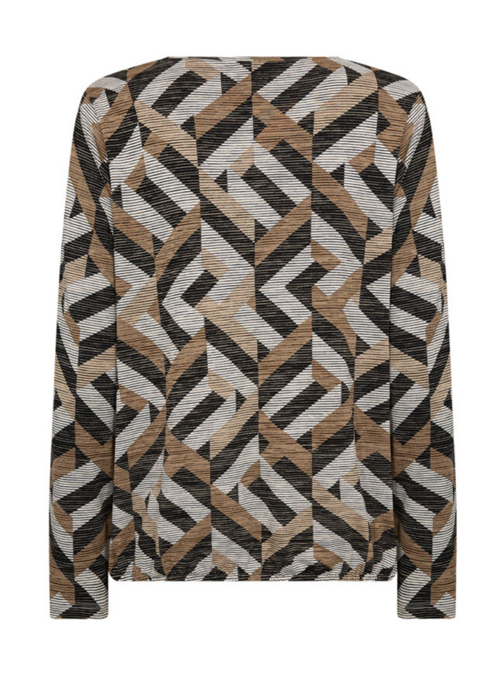 Chandail avec motifs géométriques en blocs Galina