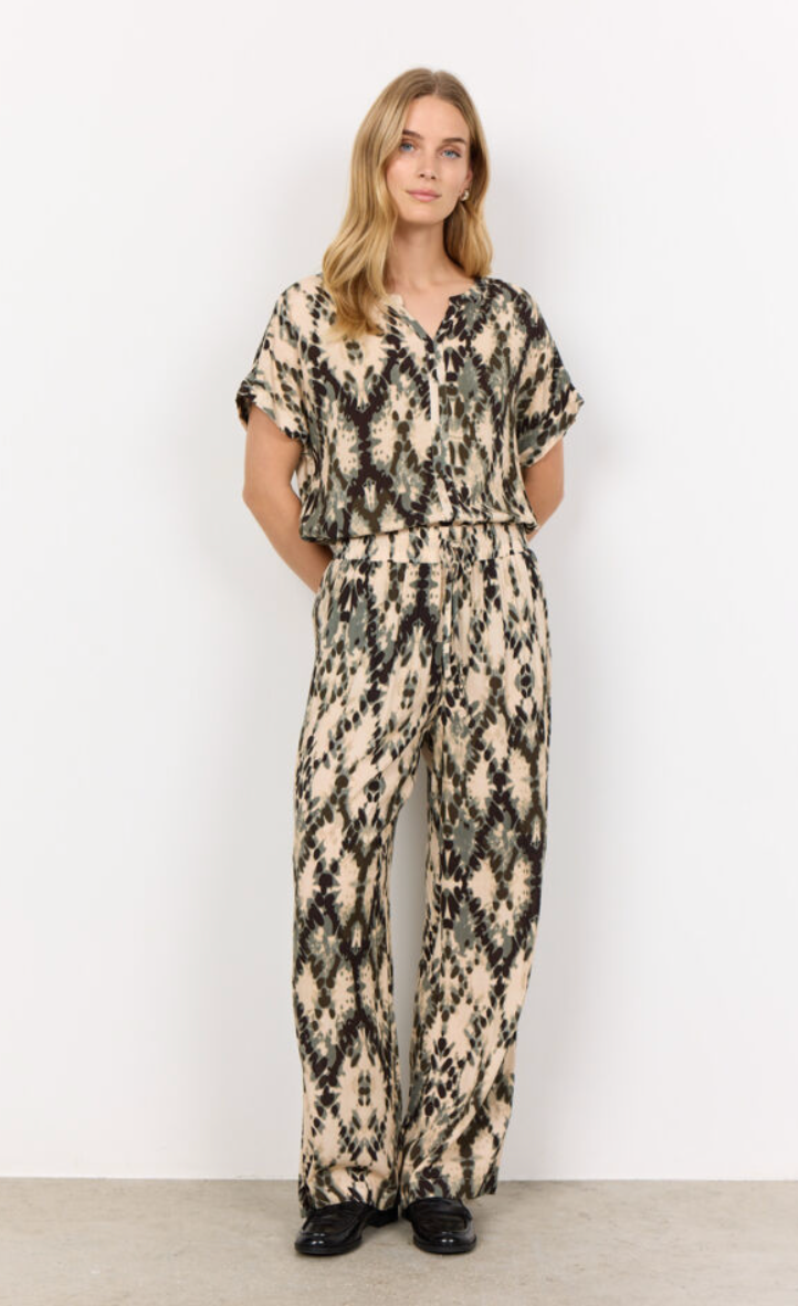 Pantalon tie-dye en viscose écologique Pontida