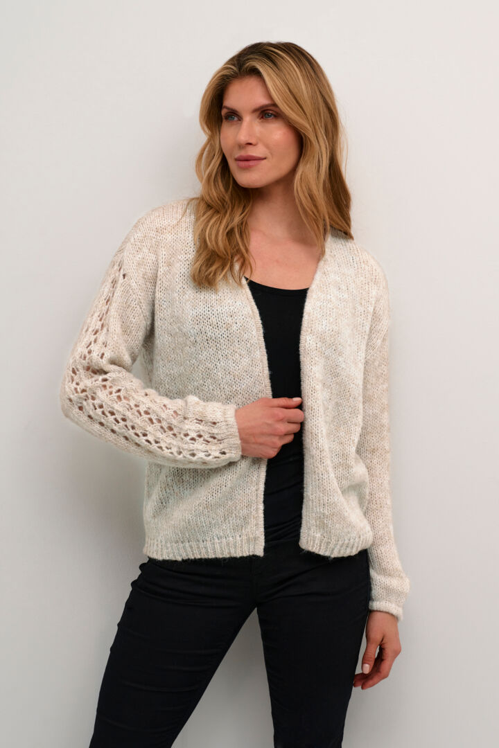 Cardigan avec dentelle integree