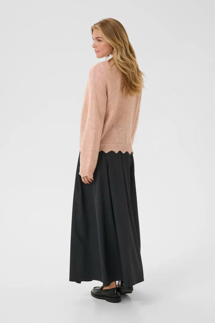 Cardigan original avec finitions angulaires en v Niso