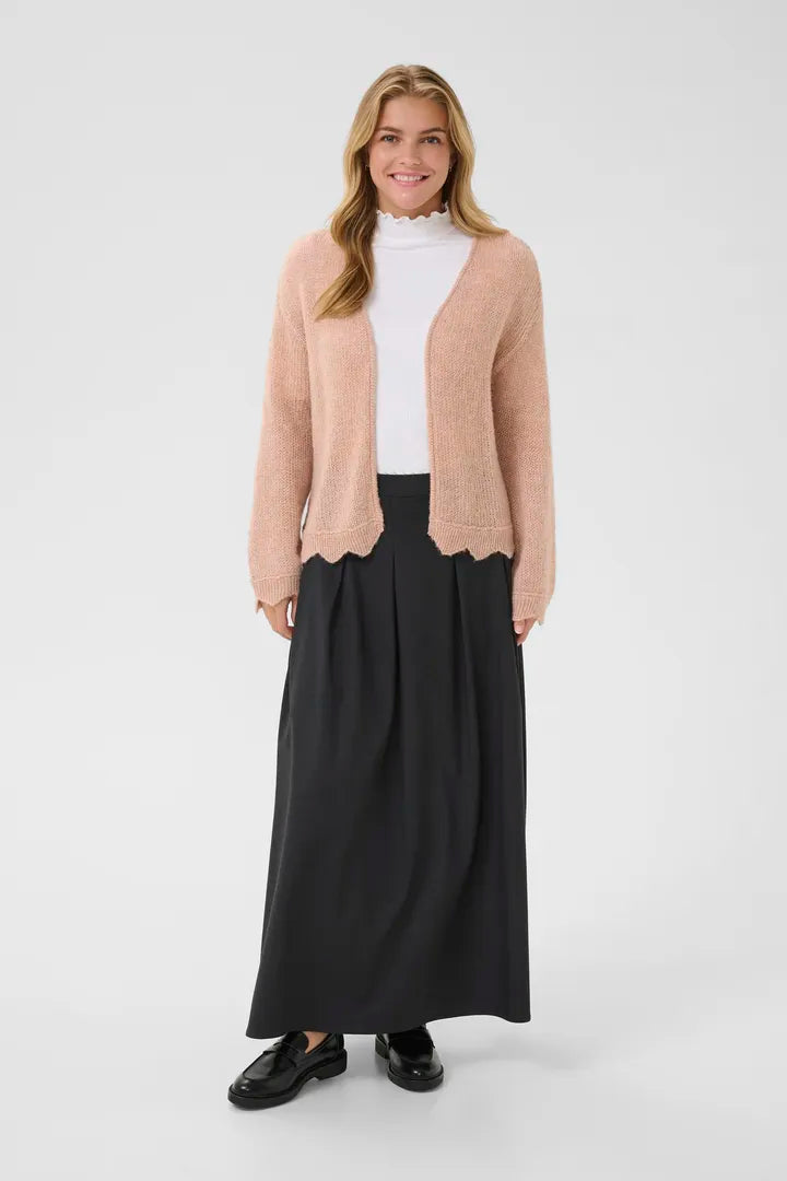 Cardigan original avec finitions angulaires en v Niso