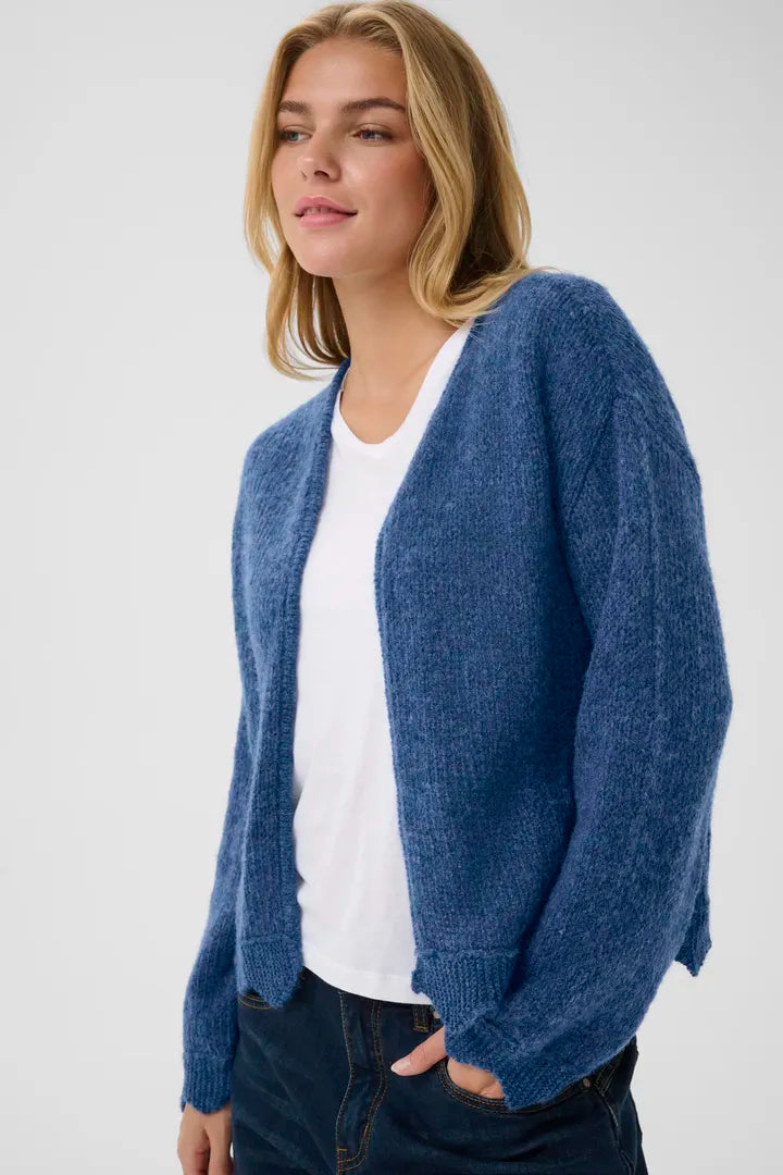 Cardigan original avec finitions angulaires en v Niso