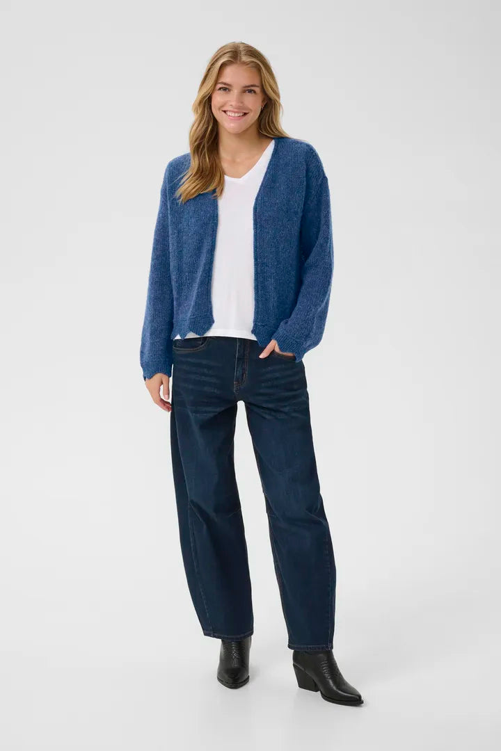 Cardigan original avec finitions angulaires en v Niso