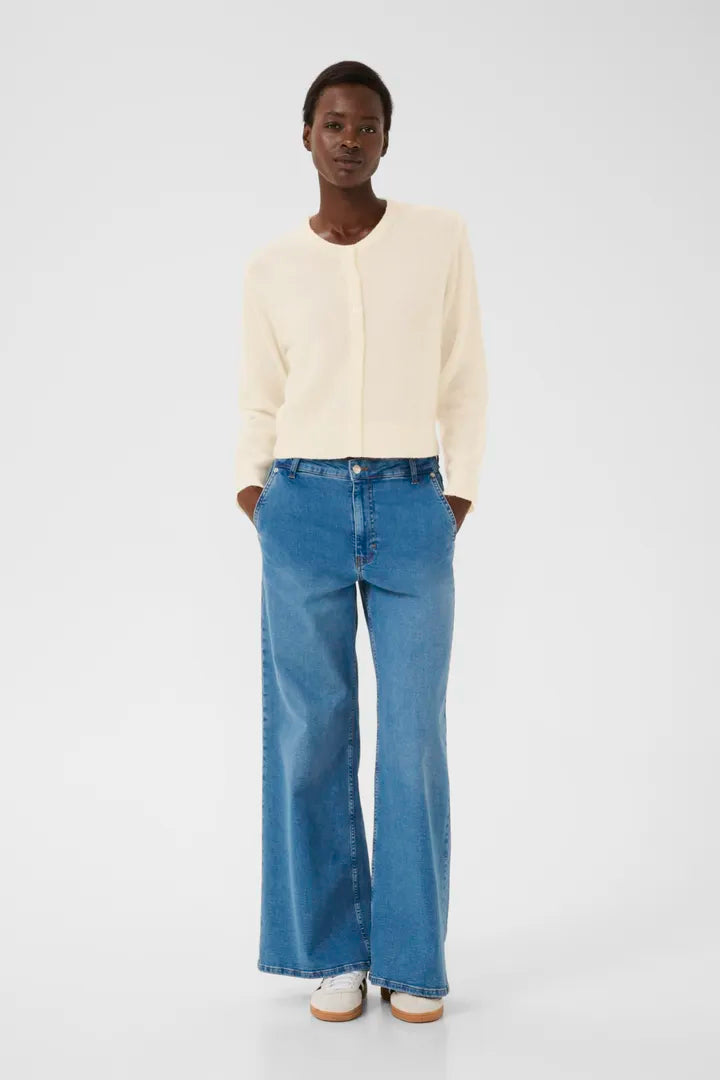 Cardigan coloré en tissu recyclé Linika