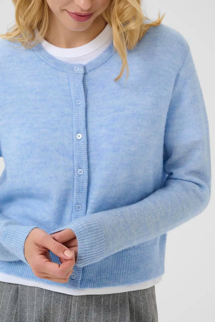 Cardigan coloré en tissu recyclé Linika