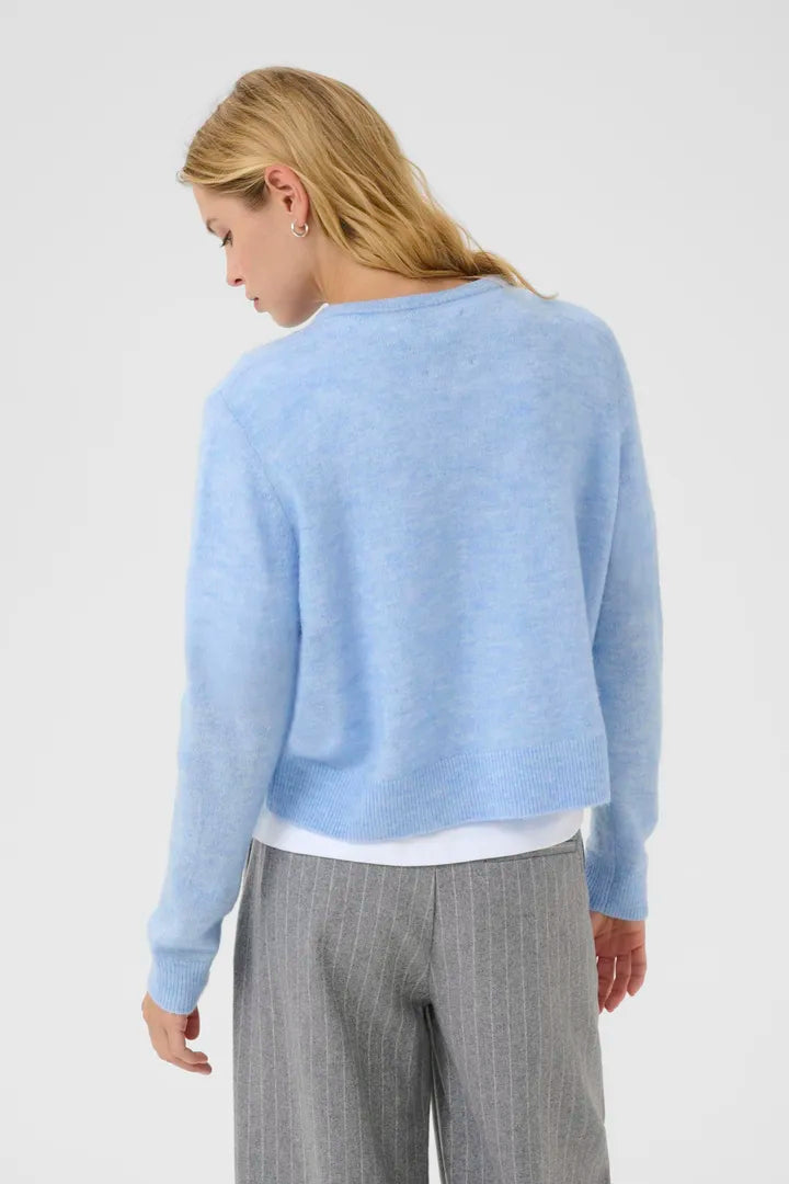 Cardigan coloré en tissu recyclé Linika