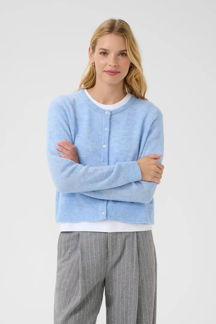 Cardigan coloré en tissu recyclé Linika