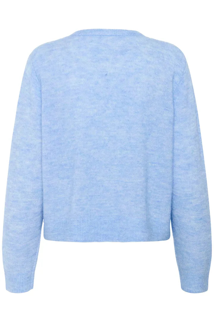 Cardigan coloré en tissu recyclé Linika