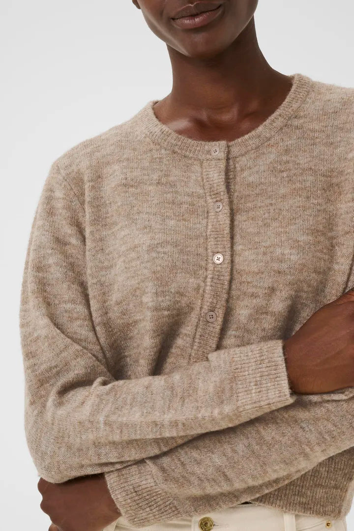 Cardigan coloré en tissu recyclé Linika