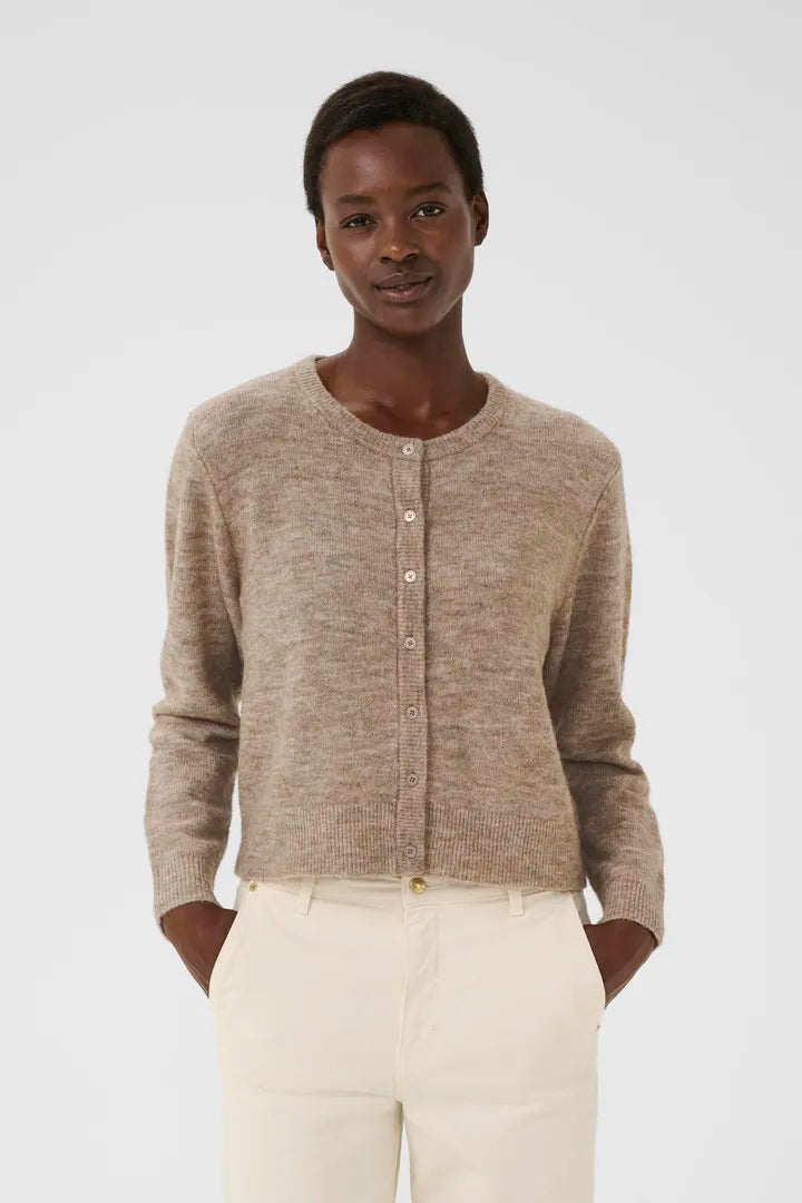 Cardigan coloré en tissu recyclé Linika