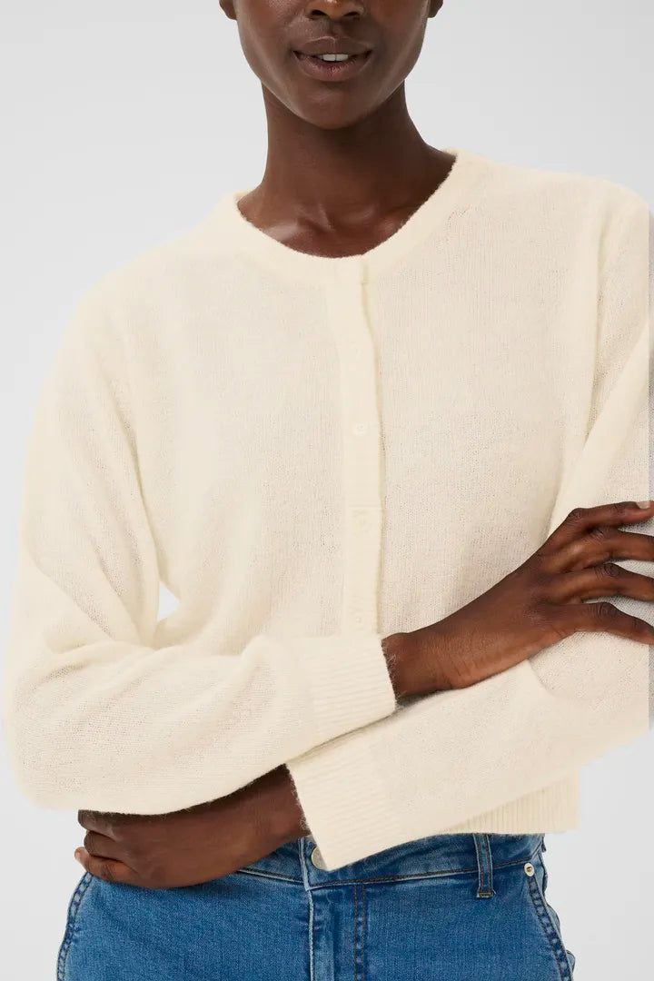 Cardigan coloré en tissu recyclé Linika