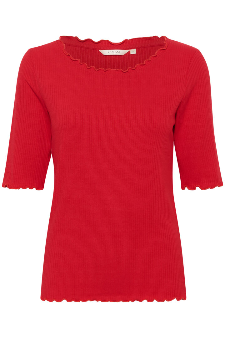 Chandail à bords ondoyants façon volutes Ribba