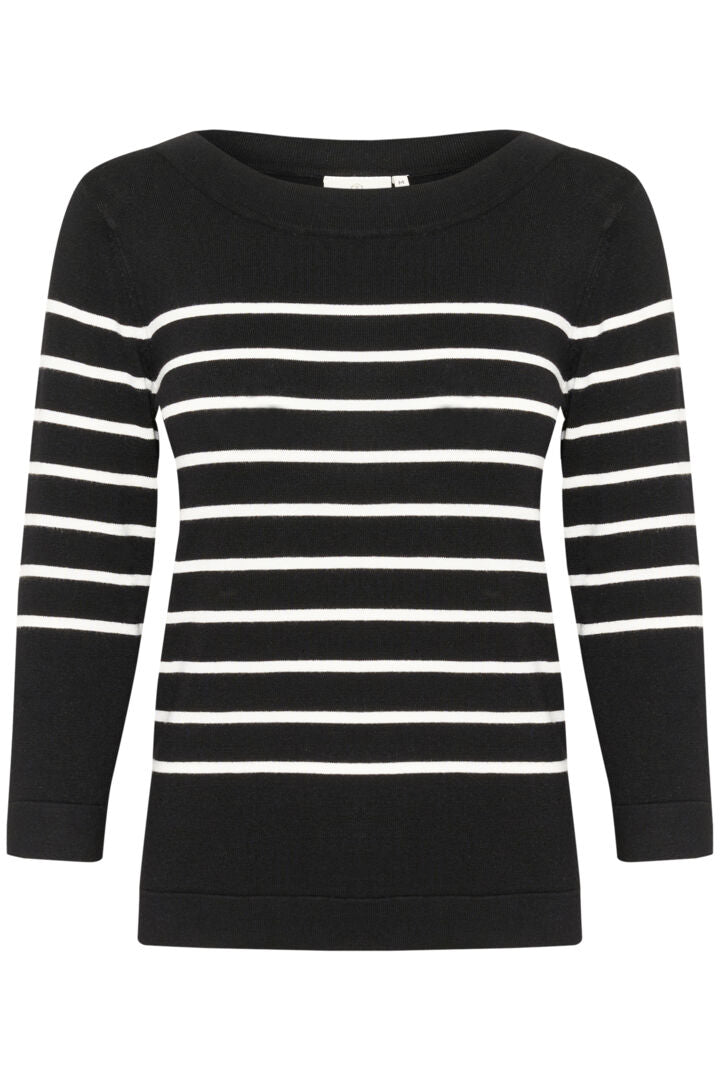 Chandail à col bateau, qui dévoile subtilement la ligne des épaules Lizza