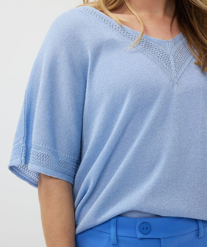 Chandail à manches courtes style chauve-souris