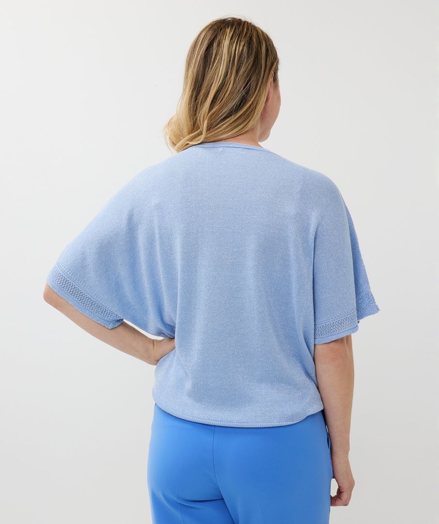 Chandail à manches courtes style chauve-souris