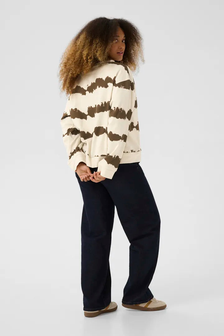 Chandail aux rayures fondues dans un esprit tie-dye Josie