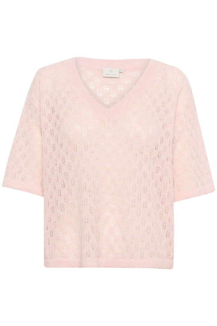 Chandail en maille texturée évoquant la forme d’épis de blé Lourine