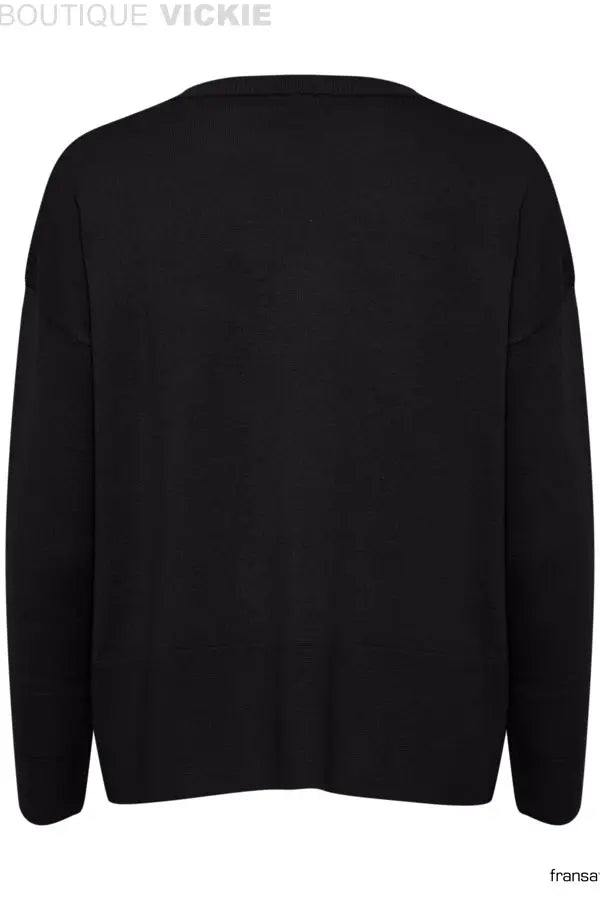 Chandail uni à col bateau intemporel