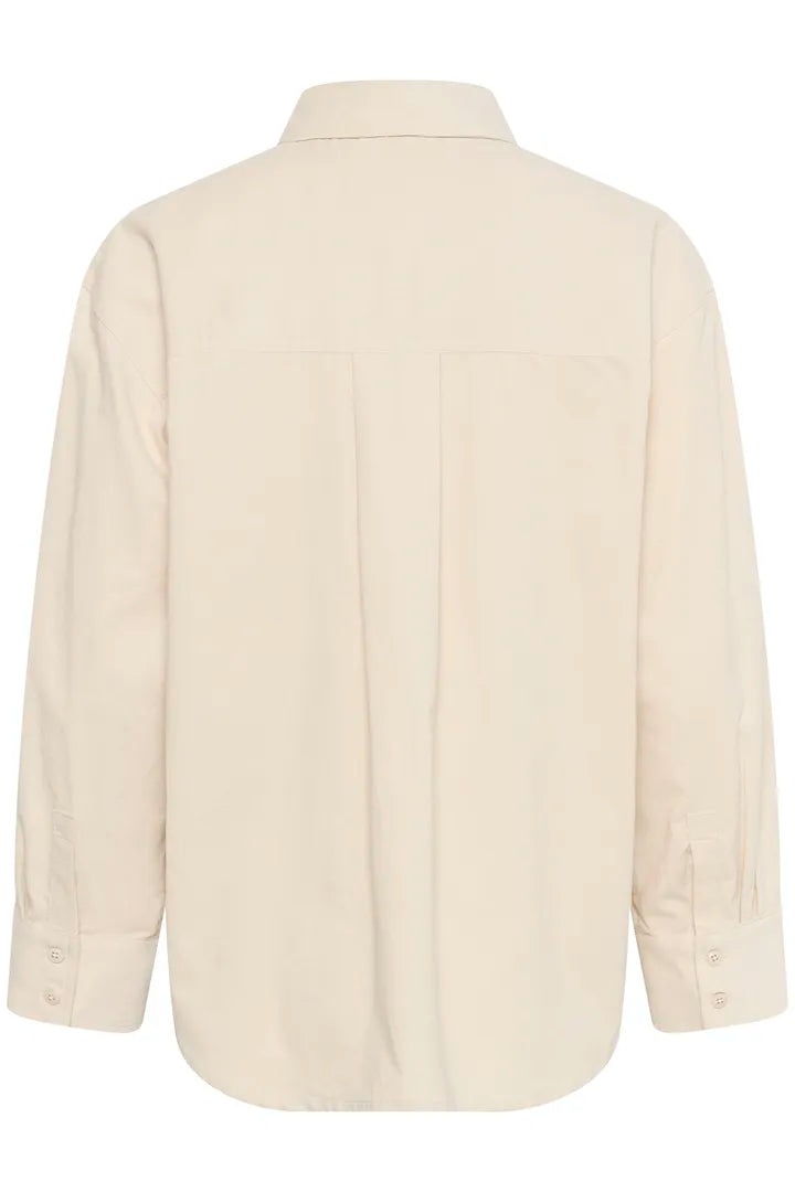 Chemise avec plis aux poignets en coton biologique Savannas