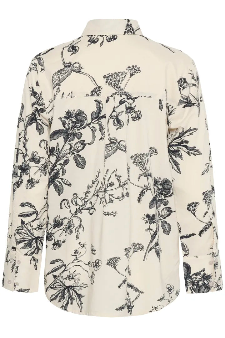 Chemise imprimée de formes organiques Sveja