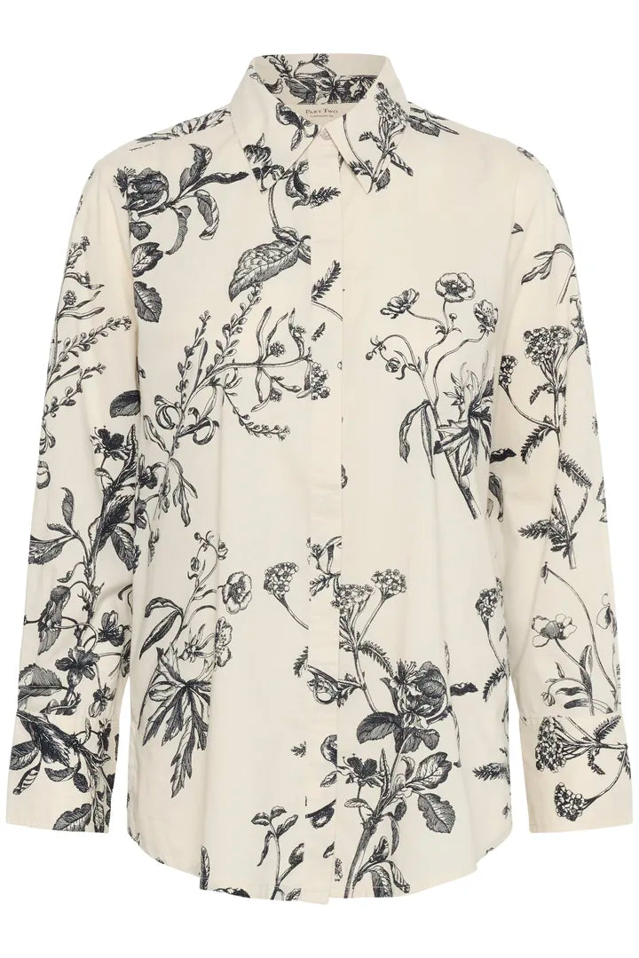 Chemise imprimée de formes organiques Sveja