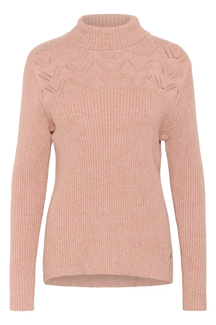 Col roulé avec détails au niveau du buste Dela