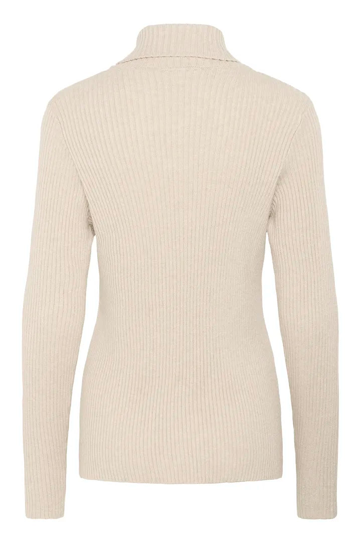 Col roulé avec détails au niveau du buste Dela