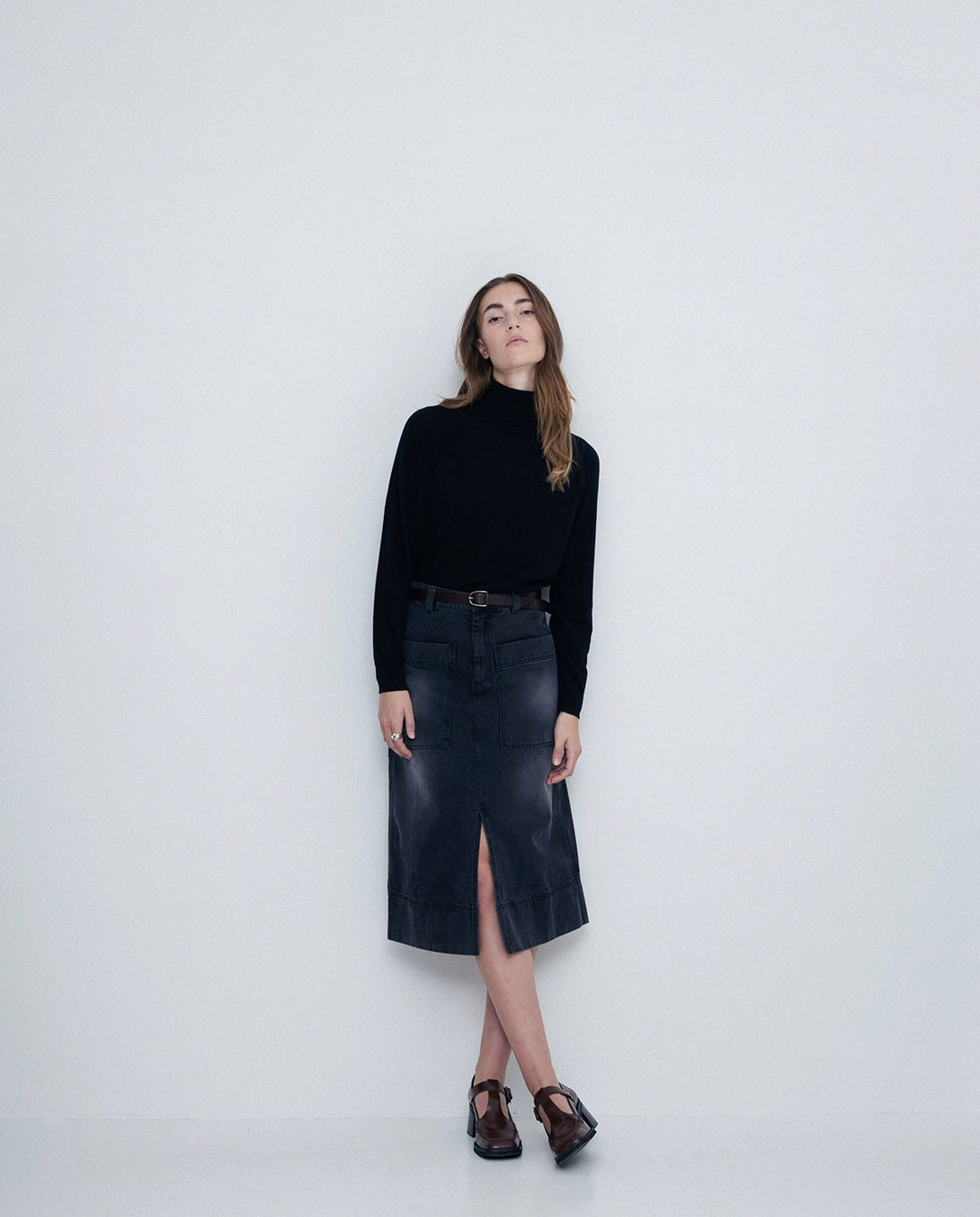 Col roulé doux en coton biologique