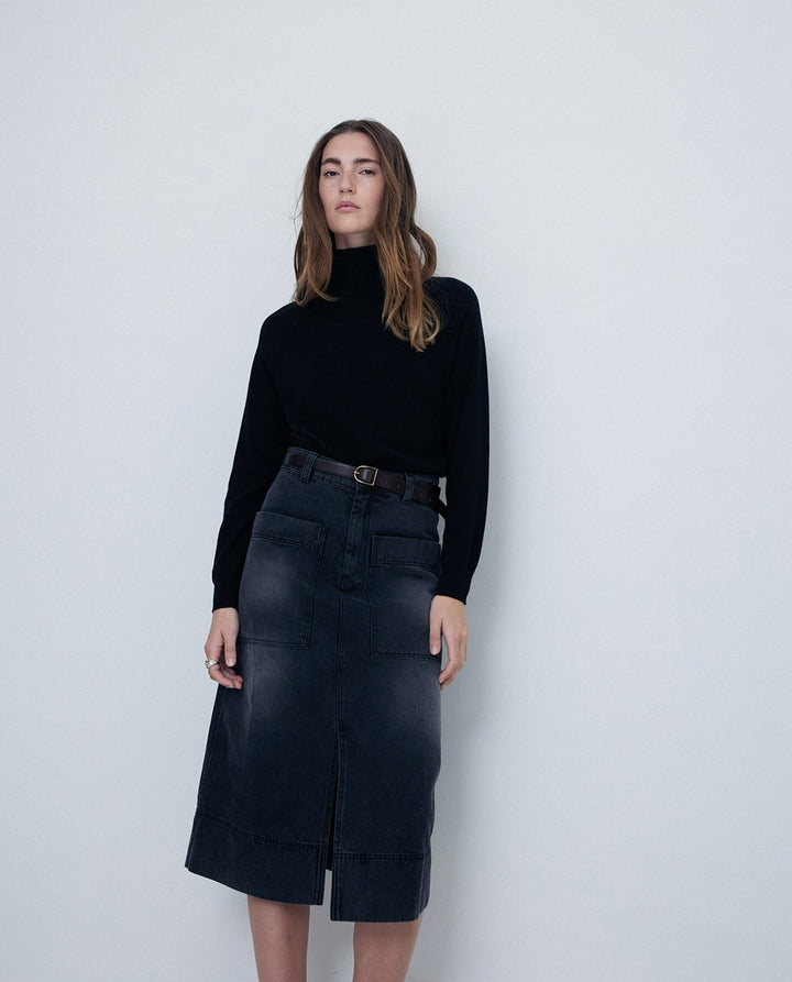 Col roulé doux en coton biologique