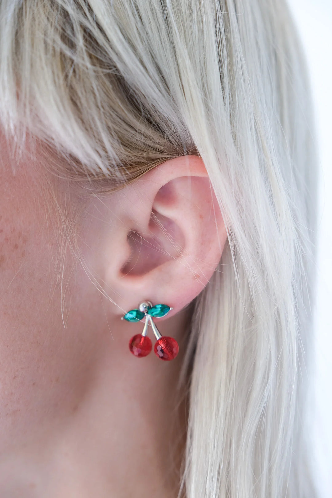 Cherry earrings – Gold and silver-plated jewelry