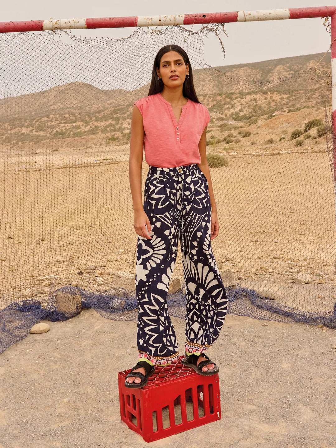 Débardeur à encolure fendue Dina