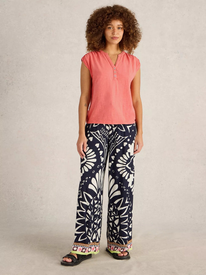 Débardeur à encolure fendue Dina