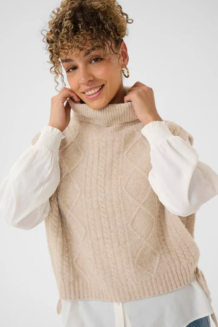 Débardeur à ouvertures latérales avec boucles Frina