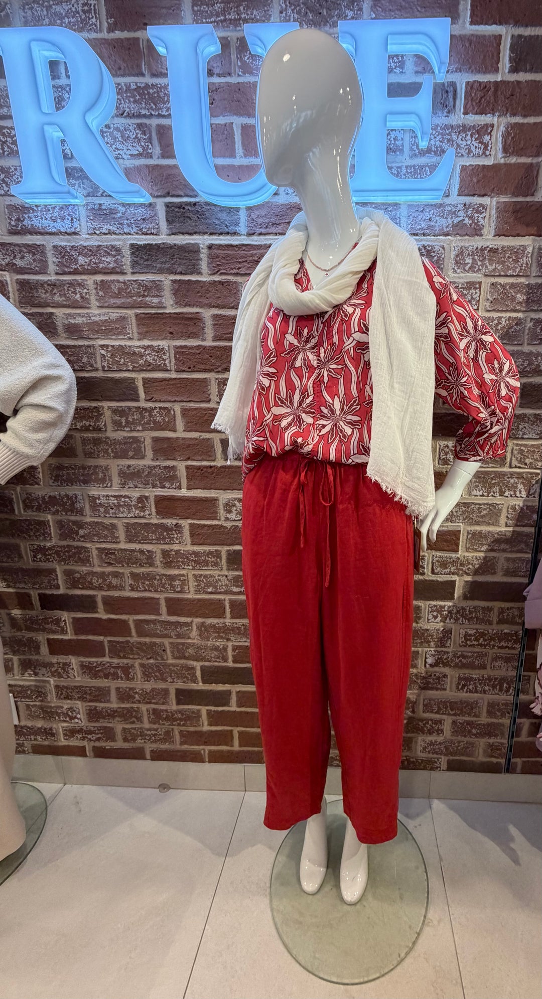 Blouse imprimée en coton biologique - Ample au style décontracté et raffiné
