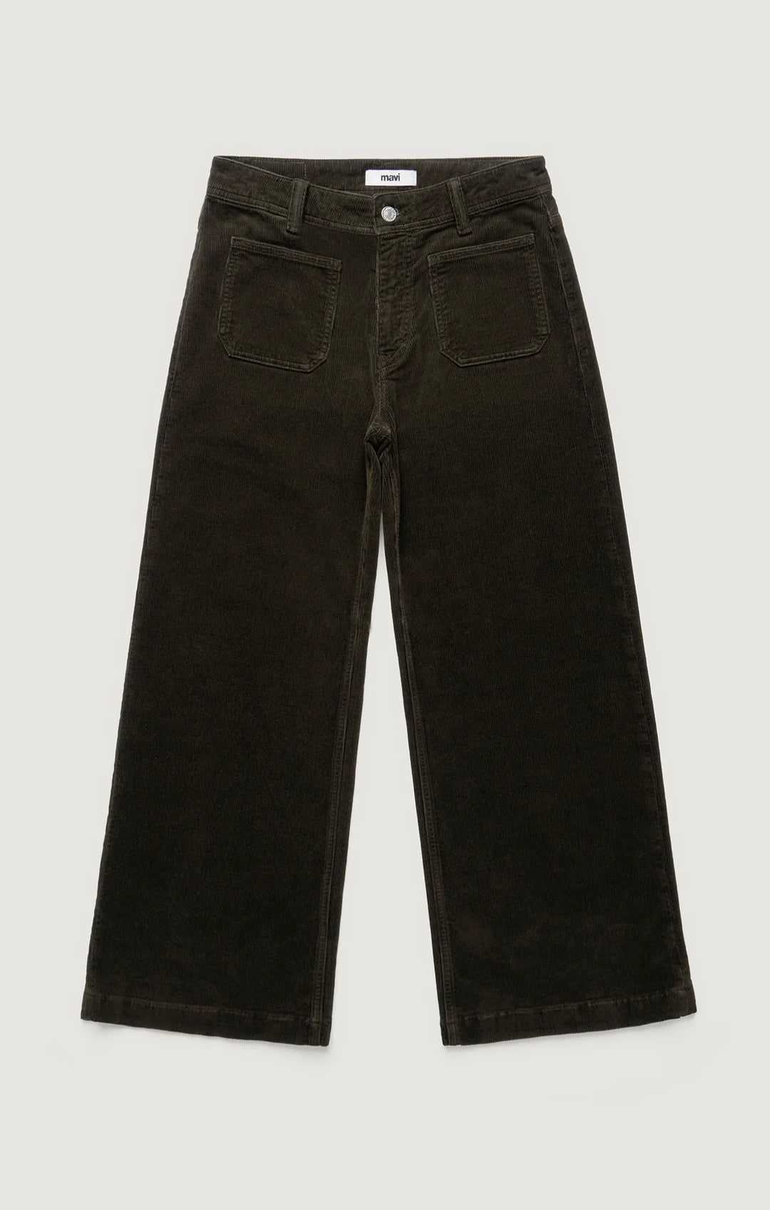 Pantalon à coupe évasée de velours côtelé