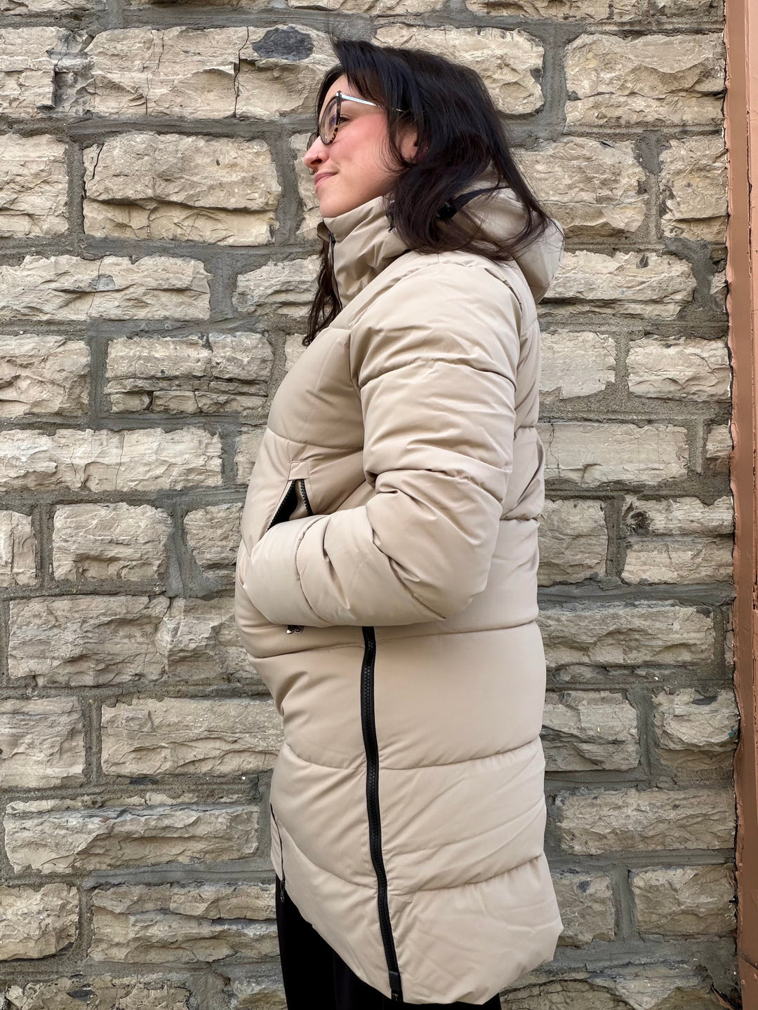 Manteau matelassé long Eisele - Coupe droite mi-longue