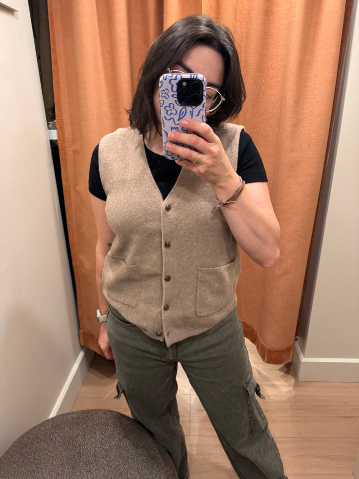 Gilet sans manche super flatteur