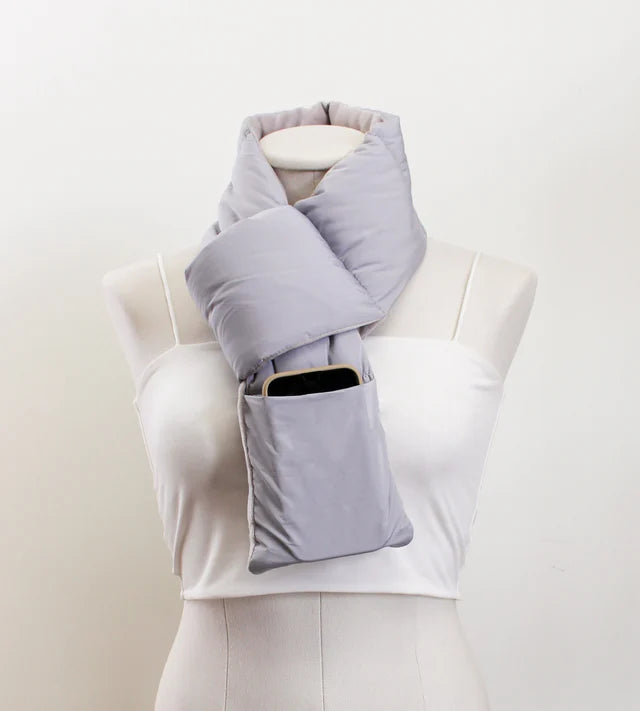 ** Foulard chaud avec un espace pour le cellulaire ** manque noir