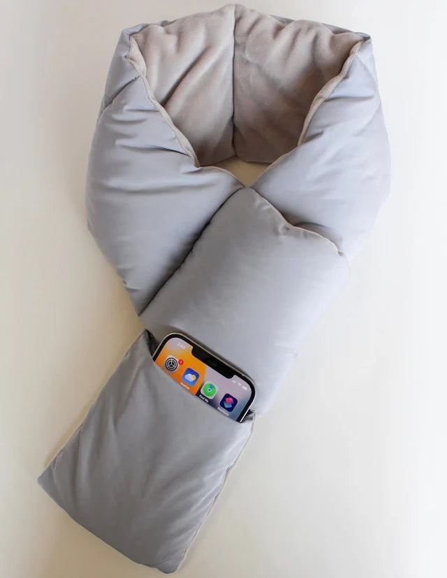 ** Foulard chaud avec un espace pour le cellulaire ** manque noir