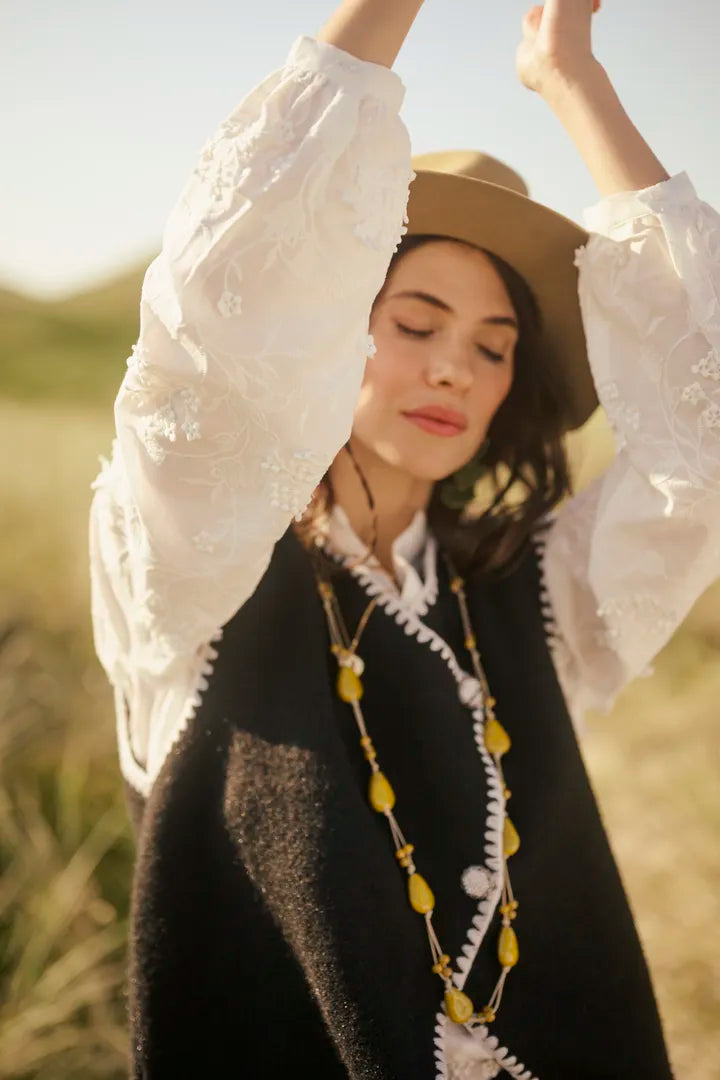 Gilet tendance à boutons disposés de manière décentrée Timmie