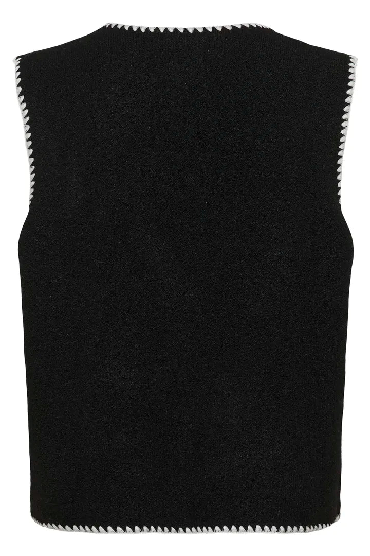 Gilet tendance à boutons disposés de manière décentrée Timmie