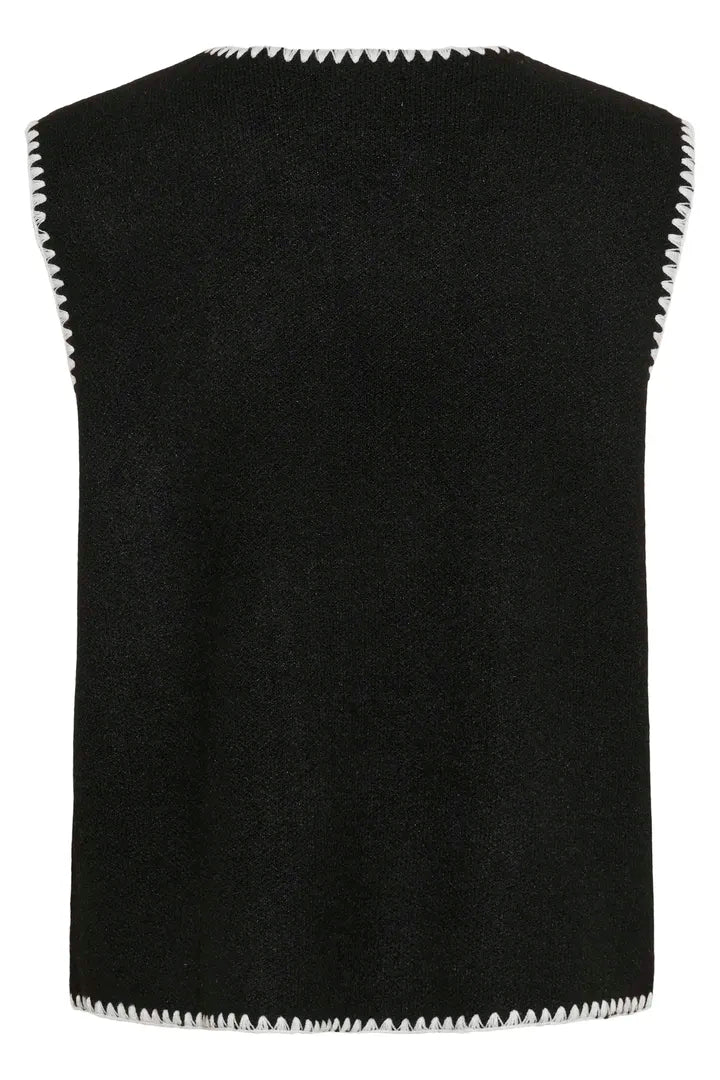 Gilet tendance à boutons disposés de manière décentrée Timmie