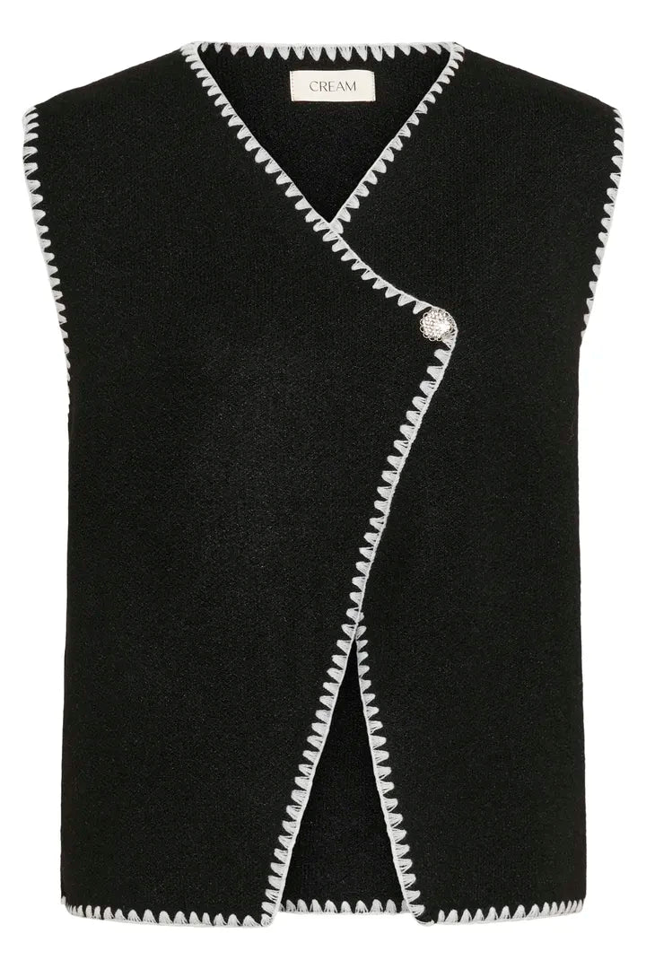 Gilet tendance à boutons disposés de manière décentrée Timmie