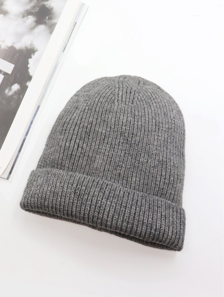 Bonnet à visière en maille tricotée  – Look douillet