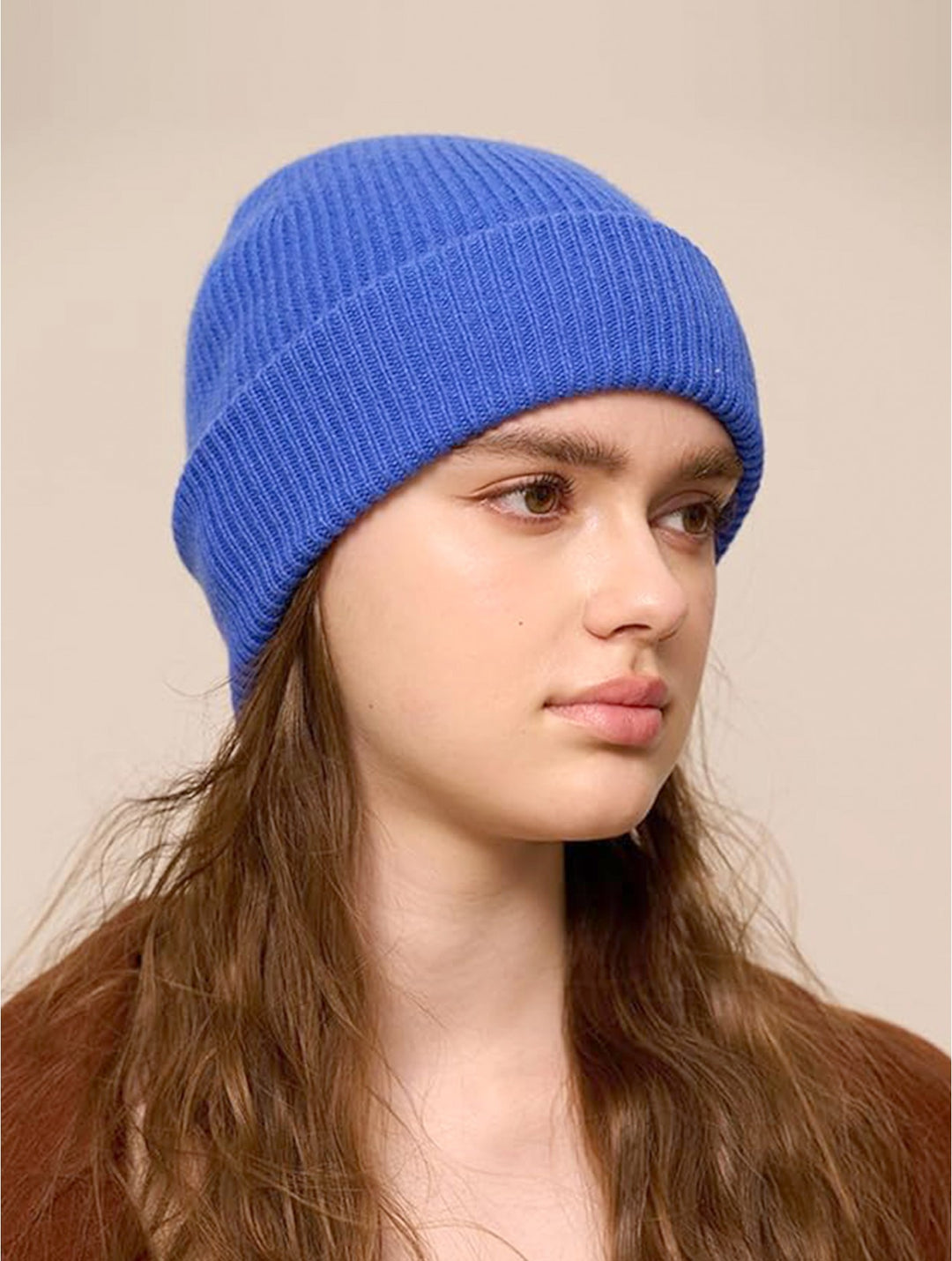 Bonnet à visière en maille tricotée  – Look douillet