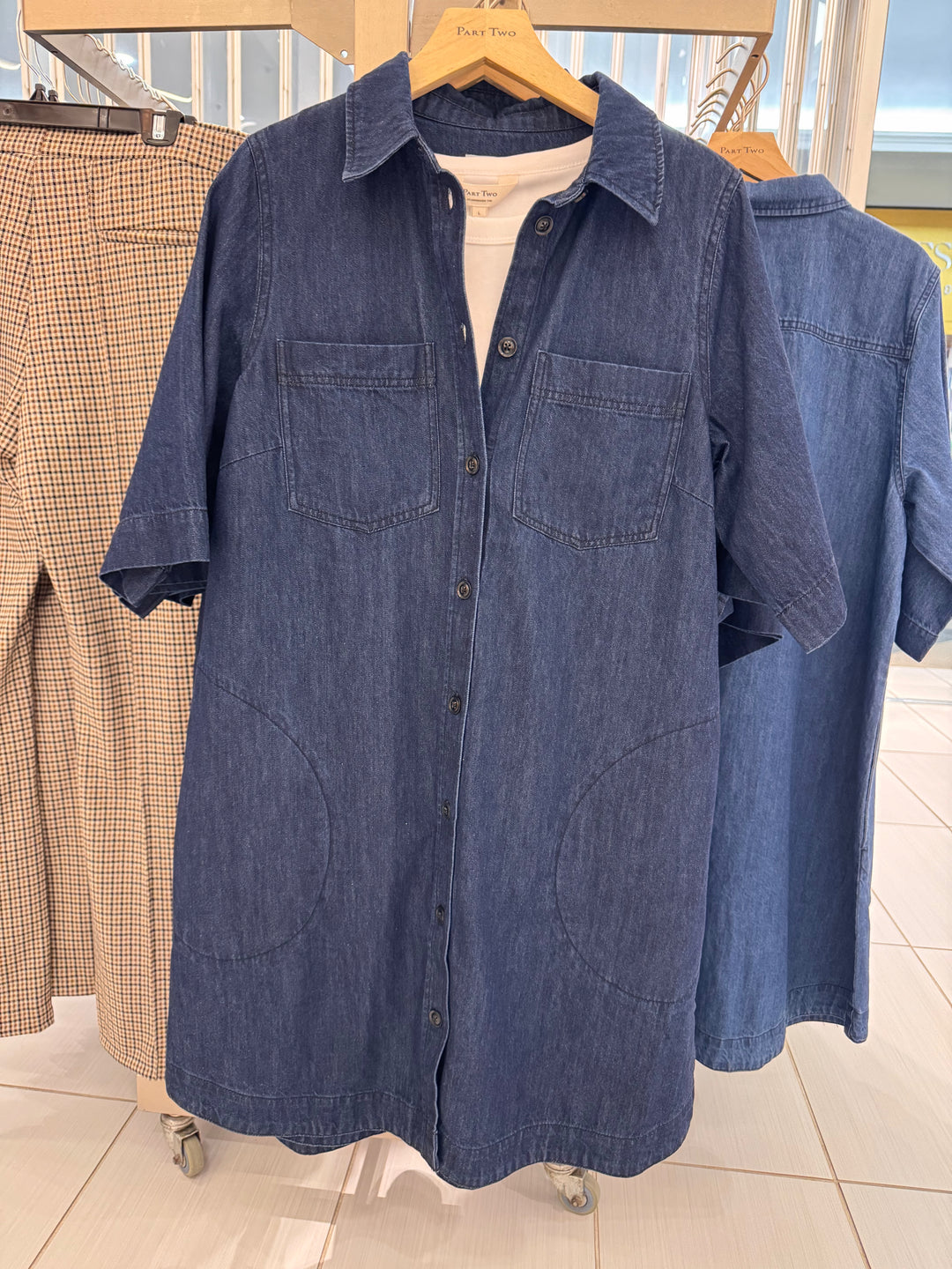Robe courte en denim Sardia
